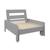 Lit mezzanine avec bureau et chauffeuse pin massif  basile Blanc+Gris 11 - vertbaudet enfant 