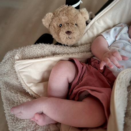 Peluche bruit blanc à suspendre lou beige (8 cm) Avoine+Beige, noir+Marron, noir 17 - vertbaudet enfant 