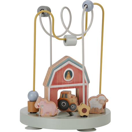 Boulier spirale d'activité little farm Vert 1 - vertbaudet enfant 