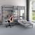 Lit mezzanine avec bureau et chauffeuse pin massif  basile Blanc+Gris 8 - vertbaudet enfant 