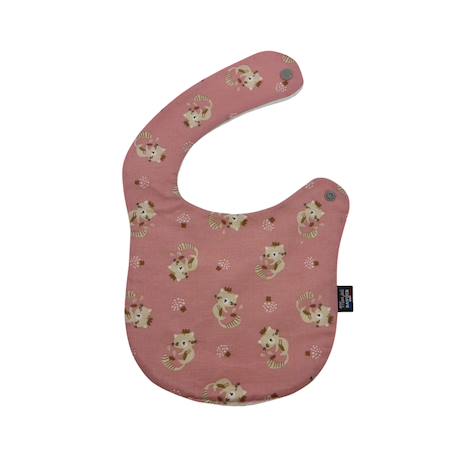 Bavoir nourrisson (fleur kalmia) Animaux d'hiver moka+Animaux d'hiver vert+Bateau+Bleu polaire+Carreau rose+Chat+Éléphants+Fleur blosy+Fleurs indiennes+Imprimé pétale blanc et gris+Jungle+Kaki triangles+Mini léopard+Monaha+Mouton+Oiseaux d'hiver+Petites oies+Rose pâle étoiles+Rose petites feuilles+Savane+Tigre 23 - vertbaudet enfant 
