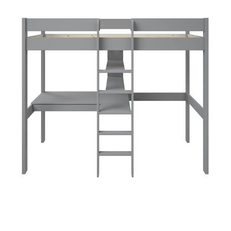 Lit mezzanine avec bureau pin massif  basile Blanc+Gris 12 - vertbaudet enfant 