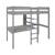 Lit mezzanine avec bureau pin massif  basile Blanc+Gris 11 - vertbaudet enfant 