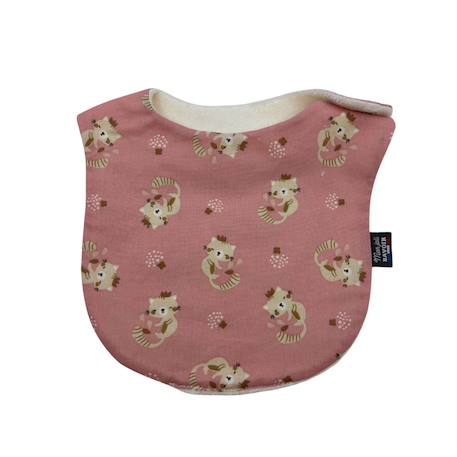 Bavoir nourrisson (fleur kalmia) Animaux d'hiver moka+Animaux d'hiver vert+Bateau+Bleu polaire+Carreau rose+Chat+Éléphants+Fleur blosy+Fleurs indiennes+Imprimé pétale blanc et gris+Jungle+Kaki triangles+Mini léopard+Monaha+Mouton+Oiseaux d'hiver+Petites oies+Rose pâle étoiles+Rose petites feuilles+Savane+Tigre 24 - vertbaudet enfant 