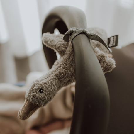 Peluche bruit blanc à suspendre lou beige (8 cm) Avoine+Beige, noir+Gris+Marron, noir 17 - vertbaudet enfant 