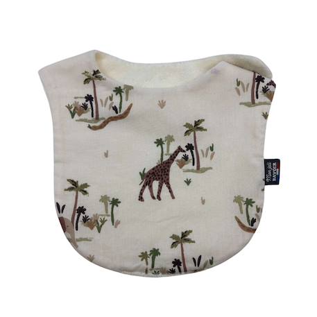 Bavoir nourrisson (fleur kalmia) Animaux d'hiver moka+Animaux d'hiver vert+Bateau+Bleu polaire+Carreau rose+Chat+Éléphants+Fleur blosy+Fleurs indiennes+Imprimé pétale blanc et gris+Jungle+Kaki triangles+Mini léopard+Monaha+Mouton+Oiseaux d'hiver+Petites oies+Rose pâle étoiles+Rose petites feuilles+Savane+Tigre 47 - vertbaudet enfant 