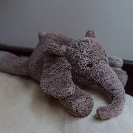 Peluche bruit blanc pour s'endormir - George l'éléphant Beige+Gris 12 - vertbaudet enfant 