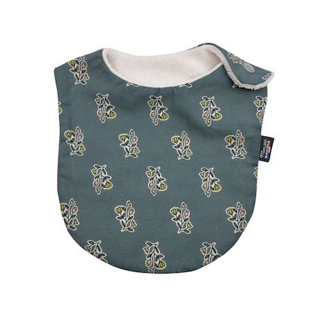 Bavoir nourrisson (fleur kalmia) Animaux d'hiver moka+Animaux d'hiver vert+Bateau+Bleu polaire+Carreau rose+Chat+Éléphants+Fleur blosy+Fleurs indiennes+Imprimé pétale blanc et gris+Jungle+Kaki triangles+Mini léopard+Monaha+Mouton+Oiseaux d'hiver+Petites oies+Rose pâle étoiles+Rose petites feuilles+Savane+Tigre 39 - vertbaudet enfant 