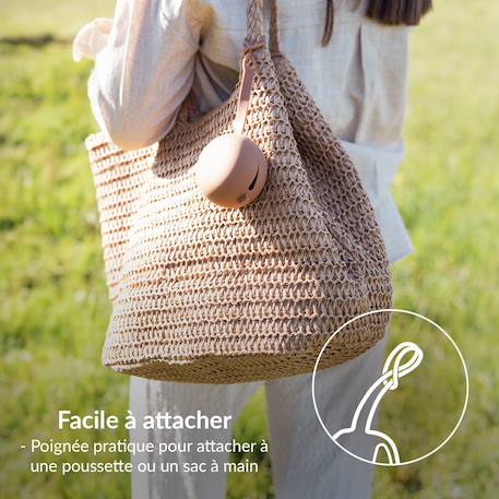 Boîte à sucette en silicone difrax lovi Beige+Vert 5 - vertbaudet enfant 