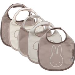 Puériculture-Repas-Bavoir-Lot de 5 bavoirs imperméables miffy and friends