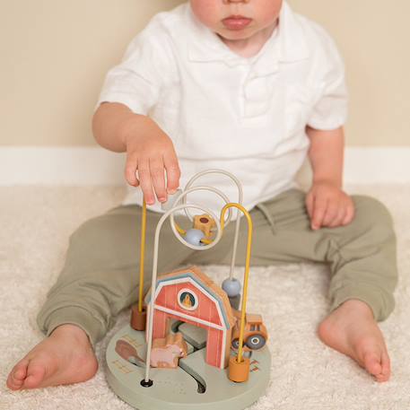 Boulier spirale d'activité little farm Vert 2 - vertbaudet enfant 
