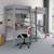 Lit mezzanine avec bureau pin massif  basile Blanc+Gris 7 - vertbaudet enfant 