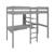 Lit mezzanine avec bureau pin massif  basile Blanc+Gris 10 - vertbaudet enfant 