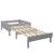 Lit mezzanine avec bureau et chauffeuse pin massif  basile Blanc+Gris 12 - vertbaudet enfant 