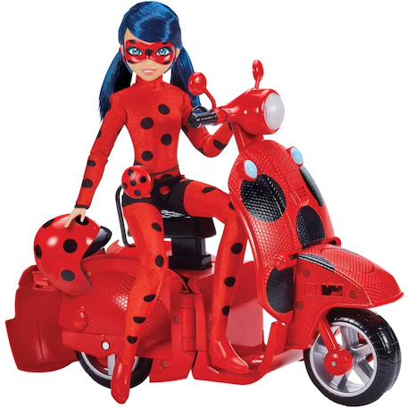 Scooter miraculous switch'n go + poupée articulée ladybug Rouge 3 - vertbaudet enfant 