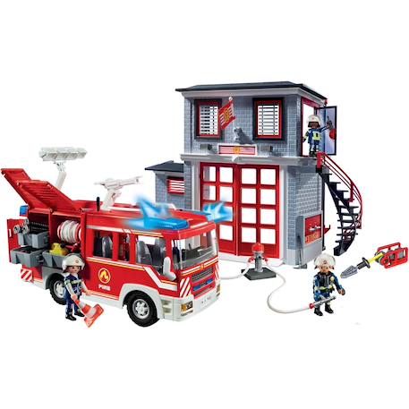 Poste de pompiers avec camion d'intervention 71603 Multicolore 6 - vertbaudet enfant 