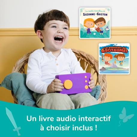 Pack Ma Fabrique à Histoires avec Coque de protection Odile Bleu+Jaune+Vert+Violet 22 - vertbaudet enfant 