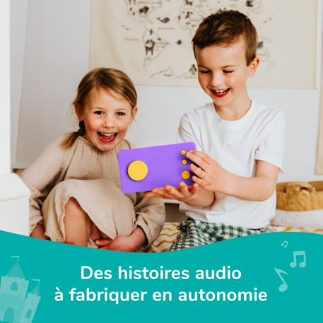 Pack Ma Fabrique à Histoires avec Coque de protection Odile Bleu+Jaune+Vert+Violet 21 - vertbaudet enfant 
