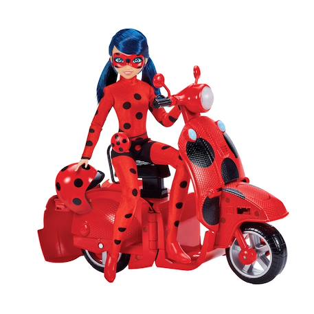 Scooter miraculous switch'n go + poupée articulée ladybug Rouge 6 - vertbaudet enfant 