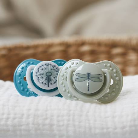 Lot de 2 sucettes dynamique lovi botanic Bleu+Rose 5 - vertbaudet enfant 