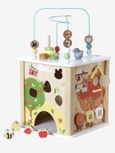 Cube d’activités avec boulier en bois FSC® 4 Saisons 8 - vertbaudet enfant 
