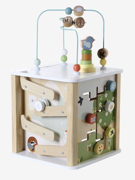 Cube d’activités avec boulier en bois FSC® 4 Saisons 6 - vertbaudet enfant 