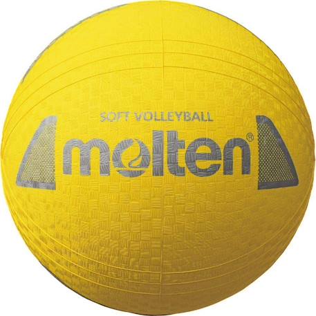 Ballon de volley en caoutchouc Jaune 1 - vertbaudet enfant 
