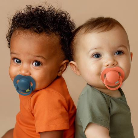 Lot de 2 sucettes dynamique difrax lovi prime Beige+Bleu+Écru+Orange+Vert+Violet 36 - vertbaudet enfant 