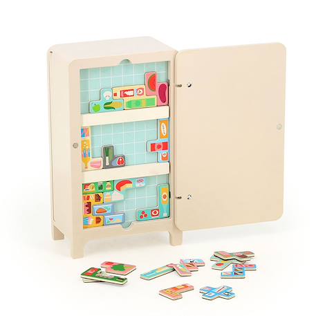 Jeu de logique en bois le frigo Beige 2 - vertbaudet enfant 