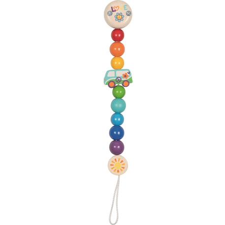 Accroche-tétine van arc-en-ciel Beige 1 - vertbaudet enfant 