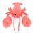 Peluche homard maman et son bébé corail Rose 4 - vertbaudet enfant 