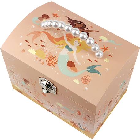 Boîte à Musique Vintage En Métal Beige - Mélodie "You Are My Sunshine" - Boîte à Bijoux Avec Manivelle, Taille L