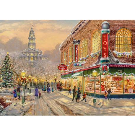 Puzzle ambiance de noël 1000 pcs Vert 3 - vertbaudet enfant 