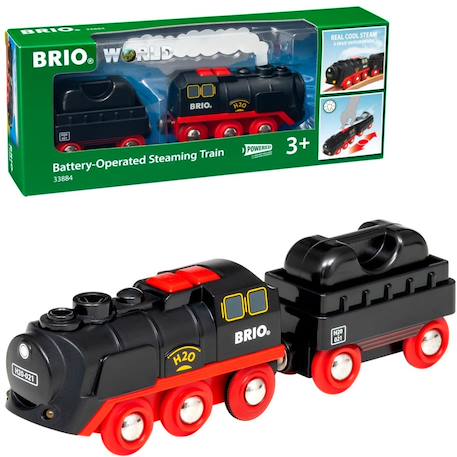 Locomotive à piles à vapeur Noir 1 - vertbaudet enfant 
