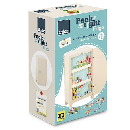 Jeu de logique en bois le frigo Beige 6 - vertbaudet enfant 