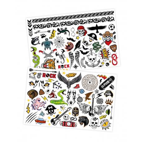 75 tattoos lavables rock Gris 2 - vertbaudet enfant 
