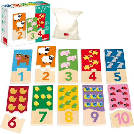 Duo puzzle Beige 1 - vertbaudet enfant 
