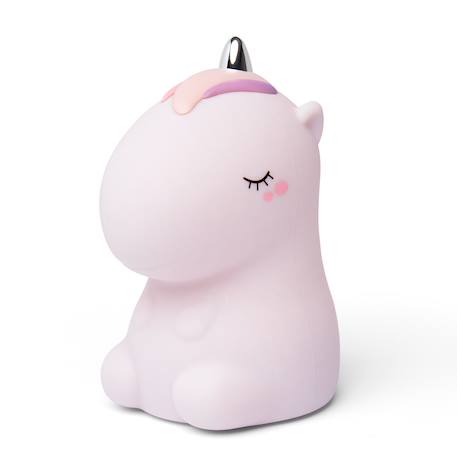 Veilleuse licorne avec télécommande Blanc+Rose 7 - vertbaudet enfant 