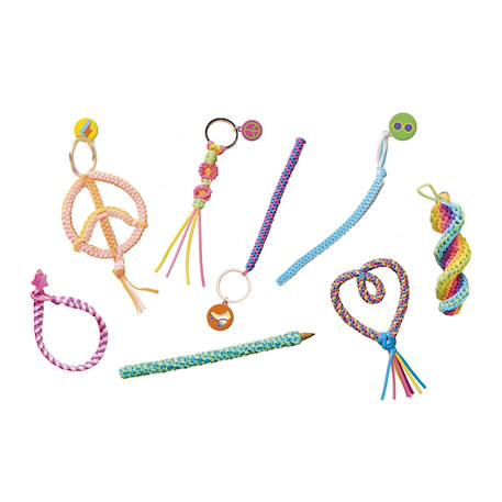 Scoubidous peace and love à créer Bleu 2 - vertbaudet enfant 