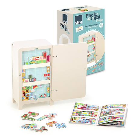Jeu de logique en bois le frigo Beige 1 - vertbaudet enfant 