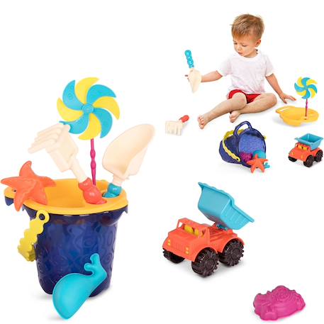 Set de plage bleu Bleu 2 - vertbaudet enfant 