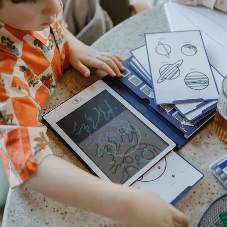 Kidydraw-mini tablette à dessin Bleu 3 - vertbaudet enfant 