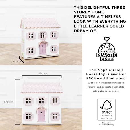 Maison de poupées de sophie Rose 5 - vertbaudet enfant 