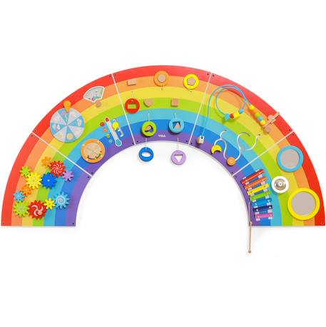 Panneau d'activités mural arc-en-ciel Rouge 6 - vertbaudet enfant 