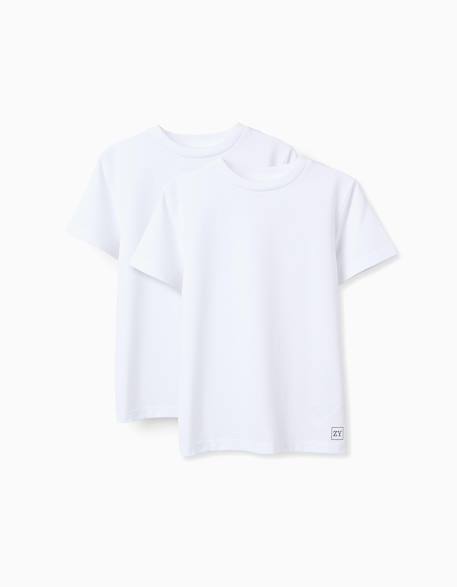 Garçon-Pack 2 t-shirts en coton