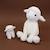 Peluche mouton maman et son bébé blanc Blanc 2 - vertbaudet enfant 