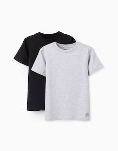 Garçon-T-shirt, polo, sous-pull-T-shirt-Pack 2 t-shirts en coton