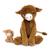Peluche vache maman et son bébé marron Marron 1 - vertbaudet enfant 