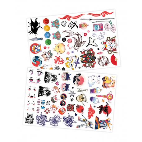 75 tattoos lavables manga kawaï Blanc 2 - vertbaudet enfant 