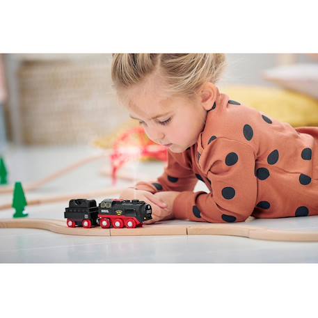 Locomotive à piles à vapeur Noir 4 - vertbaudet enfant 